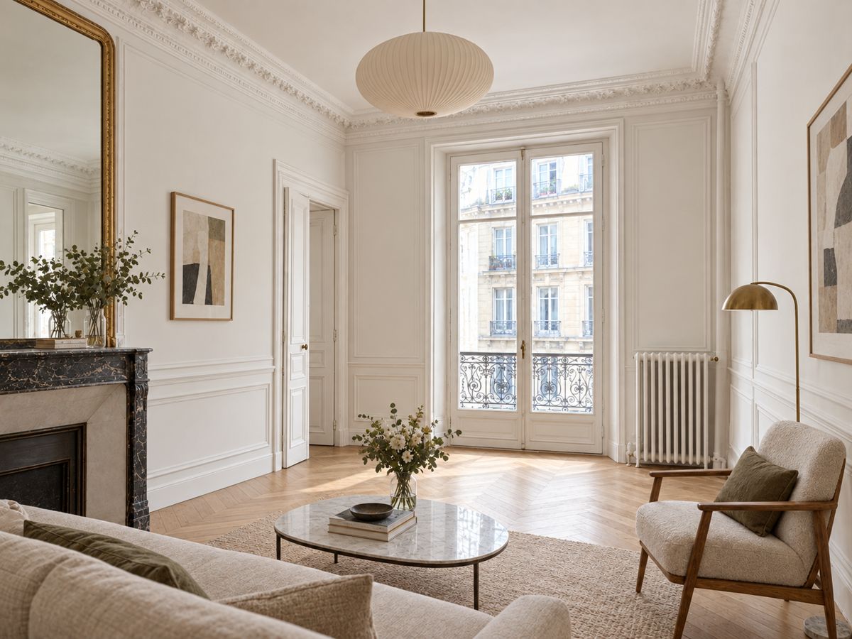Séjour haussmannien – après