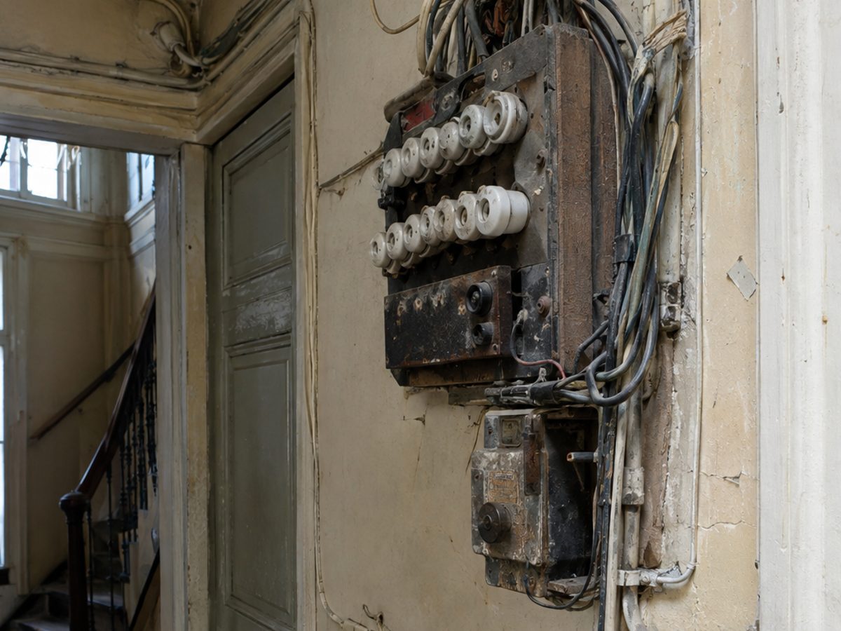Rénovation électrique – avant