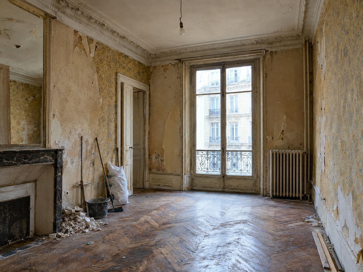 Séjour haussmannien – avant