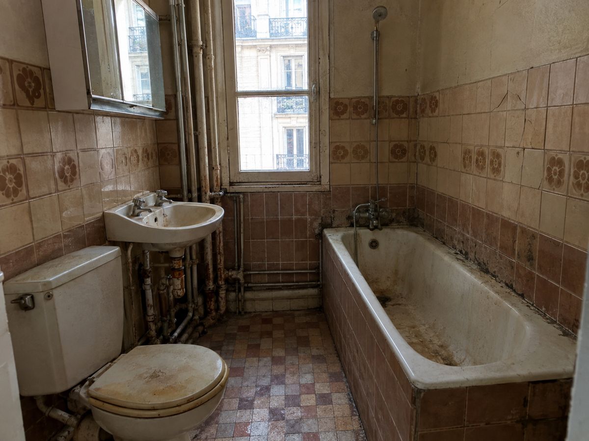 Salle de bains – avant